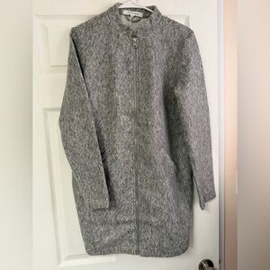 Workshop Republic Clothing Heather Gray Zip-Up Jacket